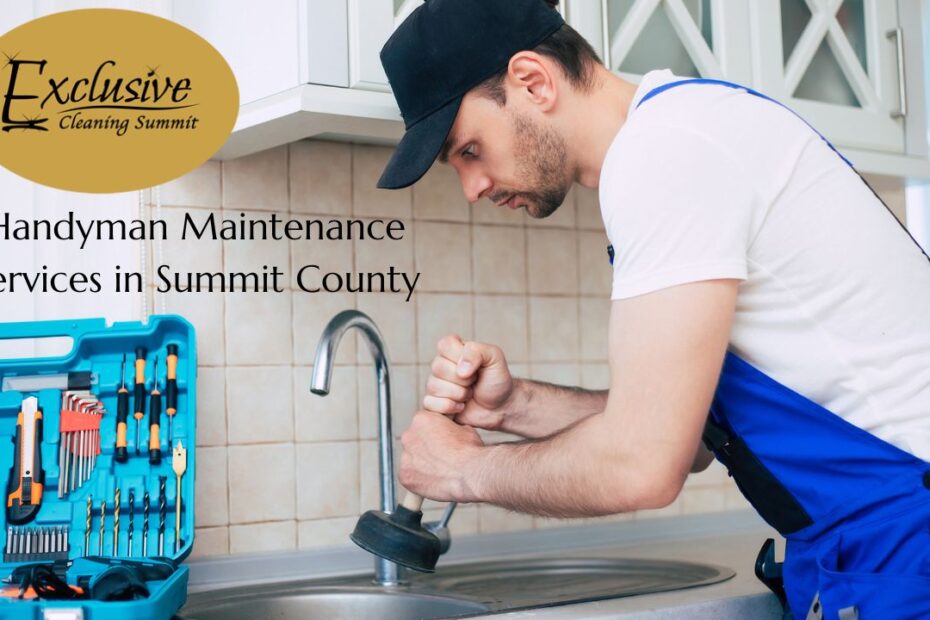A handyman makes adjustments to a leaky faucet. Handyman and Maintenance Services in Dillon